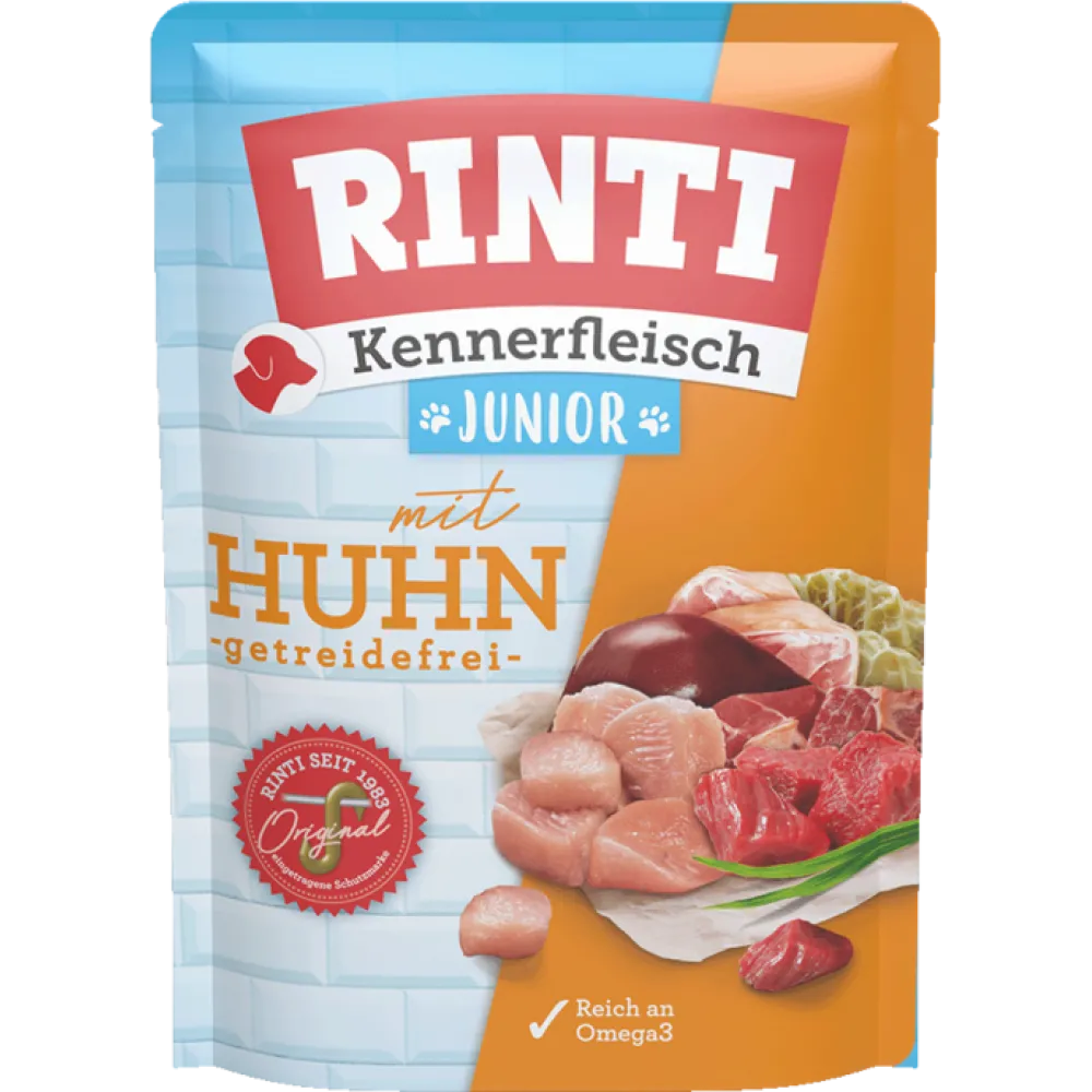 Rıntı Tavuklu Pouch Yavru Köpek Maması 400G