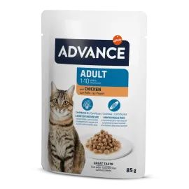 Advance Cat Adult Chicken Wet Pouch 85 Gr X 6 Adet