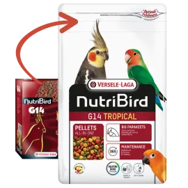Versele Laga Nutrıbırd G14 Tropıcal Paraket Pelet Yem 1kg