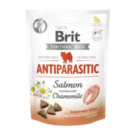 Brit Care 150 gr X 10 ADET Parazit Önlemek İçin, Tahılsız, Somon Balıklı Ve Papatyalı, Fonksiyonel Yetişkin Köpek Ödülü 