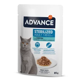 Advance Cat Sterilized Codfish Wet Pouch 85 Gr X 6 Adet