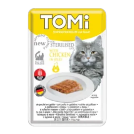 Tomi Kedi Kısırlaştırılmış Tavuk Tahılsız Pouch85G Mama