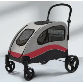 Tommy Evcil Hayvan Arabası Kırmızı 90*73*108Cm Max 60Kg