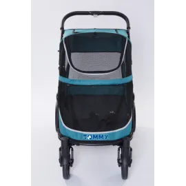 Tommy Evcil Hayvan Arabası Turkuaz 112*65*100Cm Max 40Kg