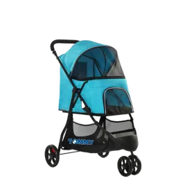 Tommy Evcil Hayvan Arabası Turkuaz 74.5*52.2*98cm Max 15kg