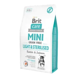 Brit Care 2 kg Mini Irk Kısırlaştırılmış Köpekler İçin, Tahılsız, Hipoalerjenik Tavşan Etli Ve Somonlu Kuru Mama 