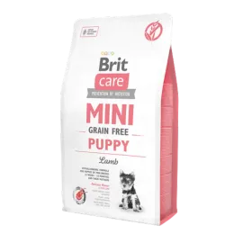 Brit Care 2 kg Mini Irk Yavru Köpekler İçin, Tahılsız, Hipoalerjenik Kuzu Etli Kuru Mama 