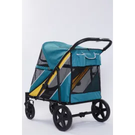 Tommy Evcil Hayvan Arabası Turkuaz 112*65*100Cm Max 40Kg