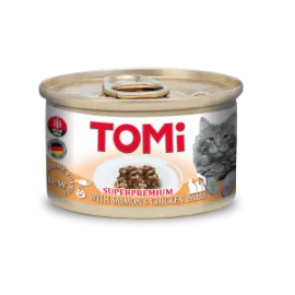 Tomi Kedi Somonlu Tavuklu Yaş Mama 85g