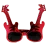 Kırmızı Renk Rockn Roll Gitar Şekilli Parti Gözlüğü 15x15 cm