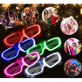 Glow Model 3 Farklı Fonksiyonlu Işıklı Parti Gözlüğü Karışık Renk 12 Adet