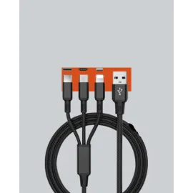 Çoklu USB Şarj Kablosu – 1,2m Hızlı Şarj, 3A Güçlü Akım