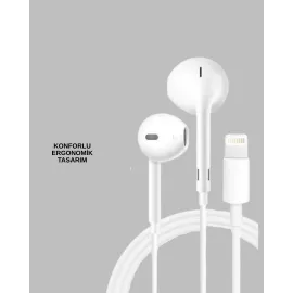 Konforlu Ergonomik Kare Tasarımlı Müzik ve Çağrı Kulaklığı