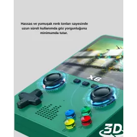 3.5 İnç IPS Ekranlı Taşınabilir Oyun Konsolu Ergonomik Çift Tetikli