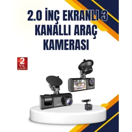 Araç İçi Kamera Seti | 170° Geniş Açı, Hareket Algılama Ve Park Koruma