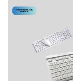 Q Klavye Klavye ve Mouse Seti USB Girişli Kablosuz