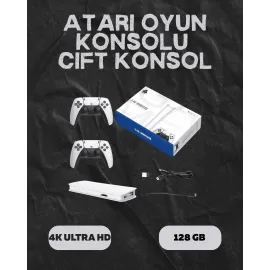 M15 Retro Konsol – 20.000 Oyunlu, Çift Gamepadli, 4K Hdmi