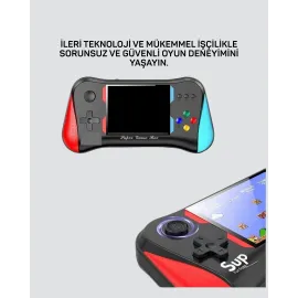 500 Oyunlu 3,5” Elde Taşınabilir Mini Oyun Konsolu – Şarjlı, TV Bağlantılı