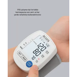 Dijital Bilek Tansiyon Aleti Çift Güç Kaynaklı Hd Ekranlı