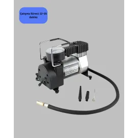 Metal Gövdeli Oto Lastik Hava Kompresörü 12V 140 Psi Hızlı Şişirme