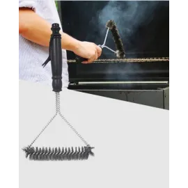 Barbekü Ve Mangal İçin Tel Izgara Temizleyici Fırça