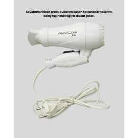 Awox Mini Fön Beyaz
