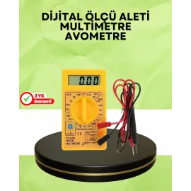 Profesyonel Dijital Multimetre Volt Amper Direnç Ölçümü
