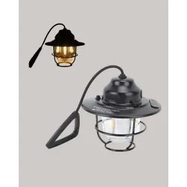 Hafif Ve Taşınabilir Retro Tasarım Kamp Lambası