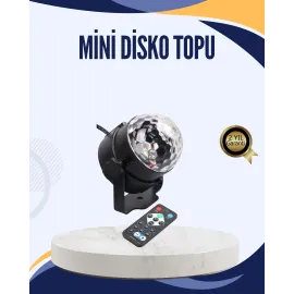 Müzik Sensörlü Renkli Led Parti Işığı