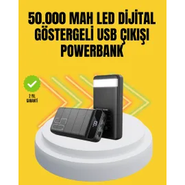 Profesyonel 50.000 mAh Powerbank – Aynı Anda Birden Fazla Cihaz Şarj Eden, Dayanıklı ve Güvenli Taşınabilir Şarj Cihazı