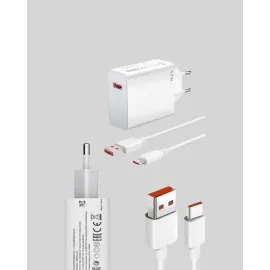 67 Watt Type C Şarj Adaptörü Xiaomi Poco X3 X4 X5 Pro Uyumlu