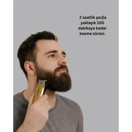 USB Şarjlı Saç Sakal Kesme Makinesi Hassas Detay Kesim İçin