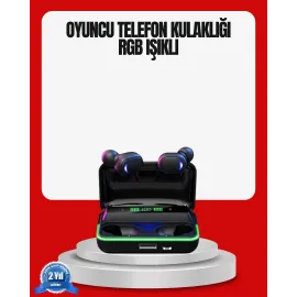 Rgb Oyuncu Bluetooth Kulaklık Düşük Gecikmeli Kablosuz 5.1