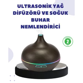 Uçucu Yağ Uyumlu Renkli Led Işıklı Nemlendirici