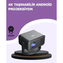 Dahili Hoparlörlü Ve Uzun Ömürlü Led Lambalı Akıllı Projektör