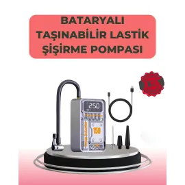 Çok Fonksiyonlu Araç, Bisiklet, Top Uyumlu Elektrikli Hava Pompası