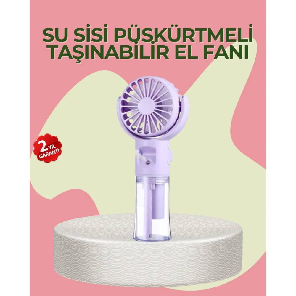 4 Kademeli Serinletici Su Buharlı El Vantilatörü