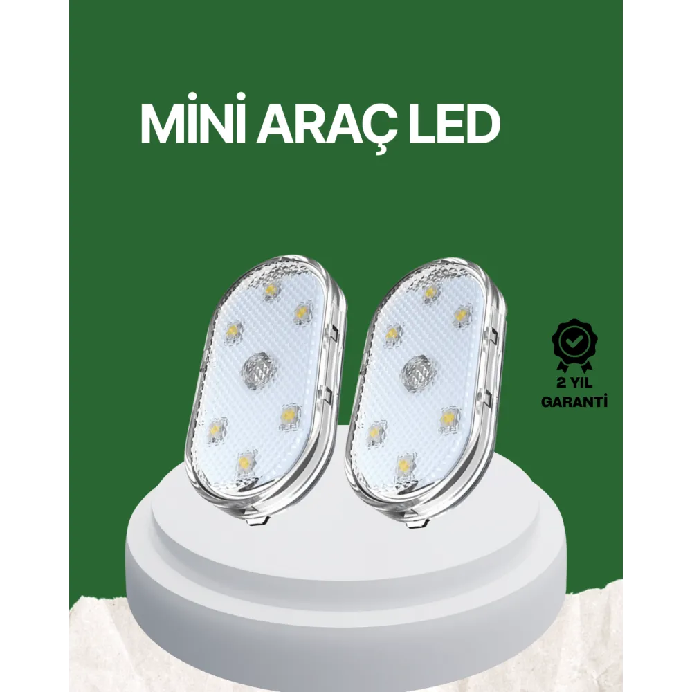 Dokunmatik Sensörlü Şarjlı Araç İçi Ambiyans Aydınlatma