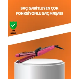Hızlı Isınan Saç Maşası ve Düzleştirici | Çift Fonksiyonlu