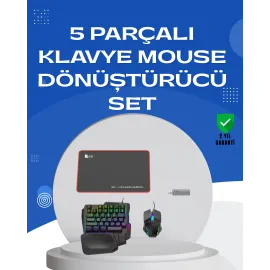 Profesyonel Mobil Oyun Seti | Yüksek DPI Mouse + Ergonomik Klavye