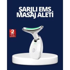 Yüz ve Boyun Sıkılaştırıcı Cilt Bakım Cihazı | EMS Mikro Akım & Kırışıklık Giderici