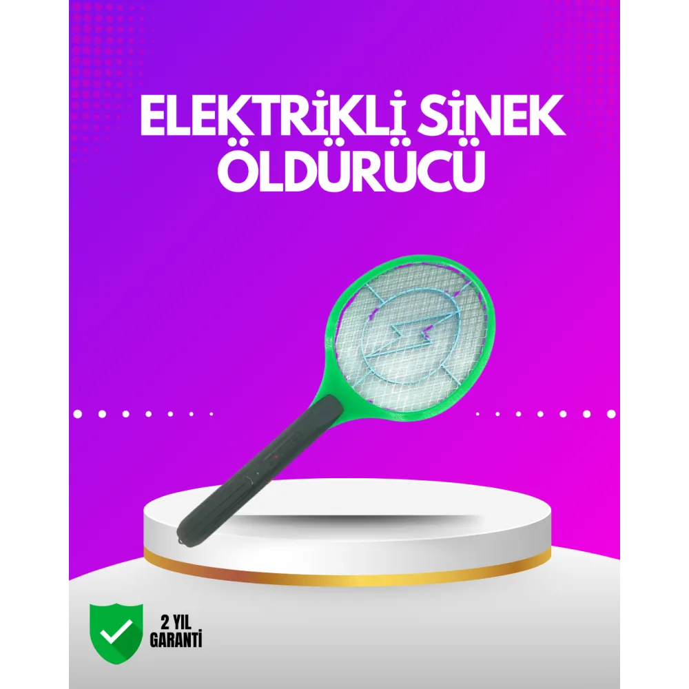 İç ve Dış Mekan Elektrikli Sinek Öldürücü | Hafif ve Ergonomik Tasarım