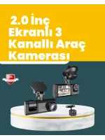 Full HD Çift Yönlü Araç Kamerası  Hareket Algılama  Döngüsel Kayıt