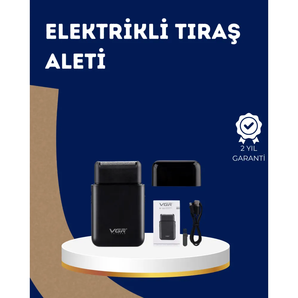 Ultra İnce Elektrikli Tıraş Makinesi | USB Şarjlı ve Su Geçirmez