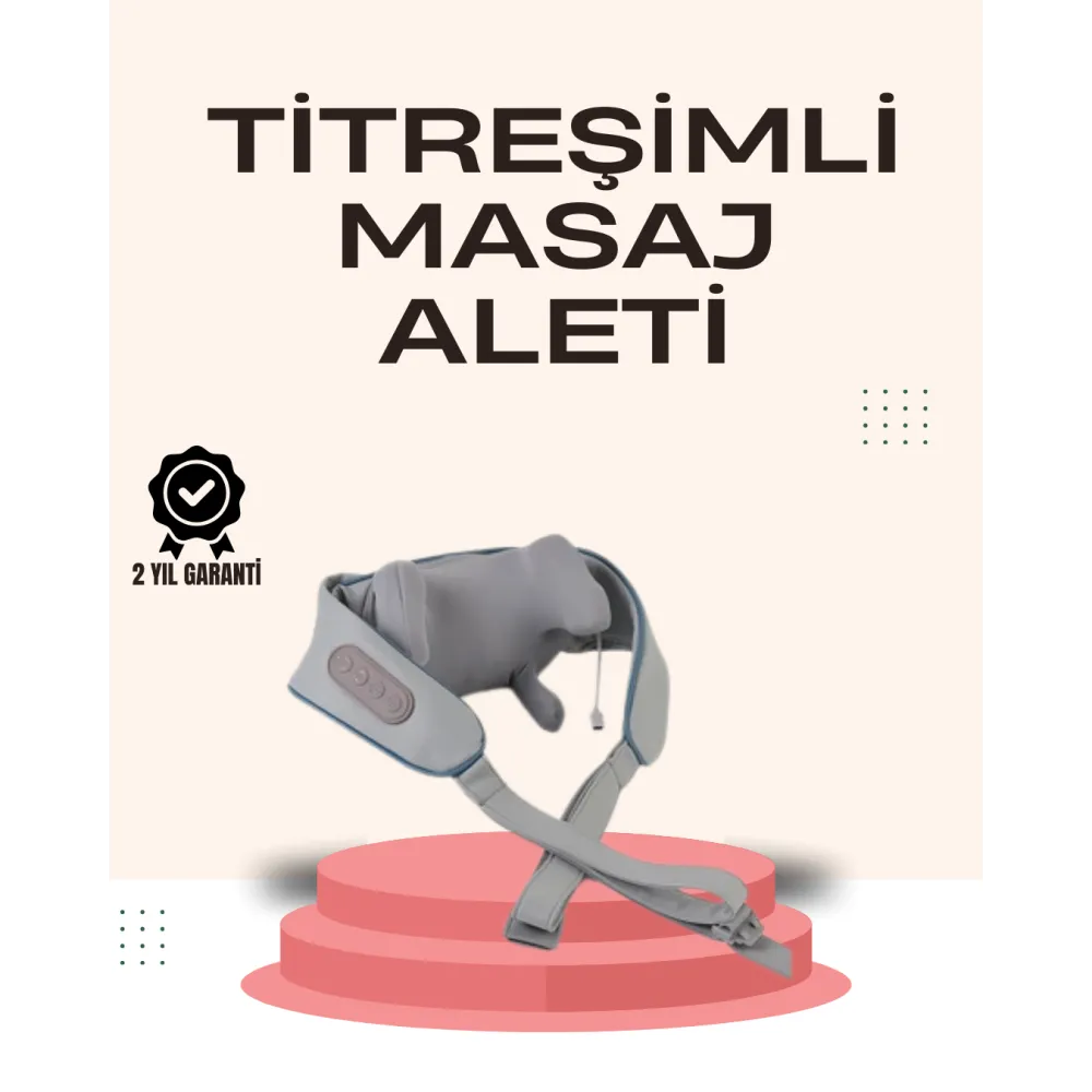 Kablosuz Boyun ve Omuz Masaj Aleti | Isıtmalı ve Yoğurmalı