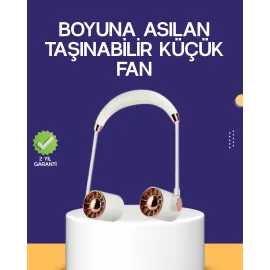 Katlanabilir Asılabilir Mini Fan USB Şarjlı 3 Kademeli Sessiz