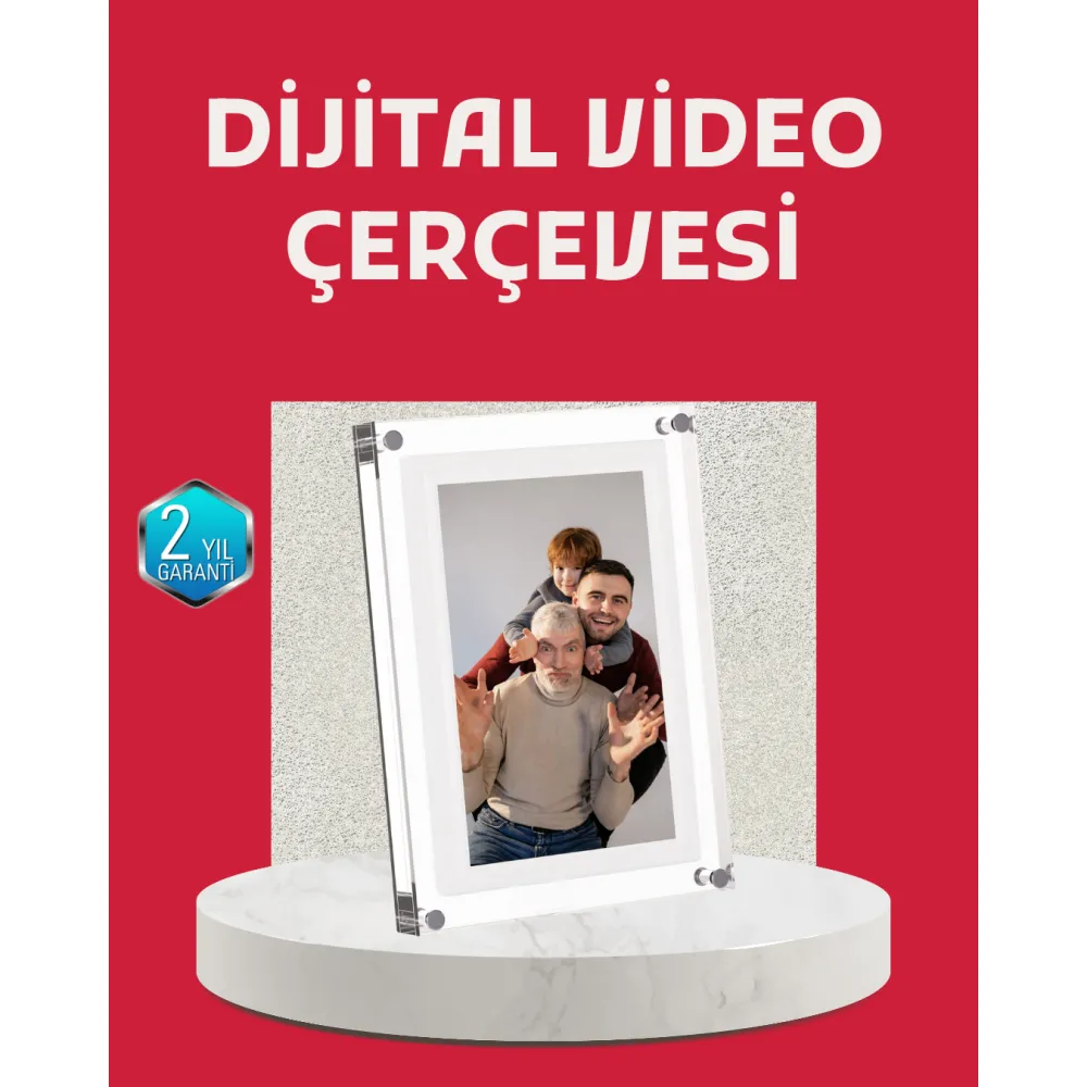 Kompakt Tasarımlı 7 İnç Dijital Fotoğraf Çerçevesi – Modern ve Şık Görünüm