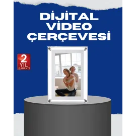 USB Type-C Destekli 7 İnç Dijital Fotoğraf Çerçevesi – Video ve Müzik Oynatma