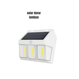 Suya Dayanıklı Solar Duvar Lambası – Akıllı Gece Sensörlü Işık