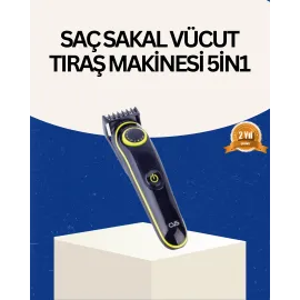 Şarjlı Sessiz Çalışan Saç Ve Sakal Şekillendirici Profesyonel Erkek Tıraş Makinesi